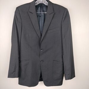 Versace Pinstripe Wool Blend Single Breasted Blazer Sz.48